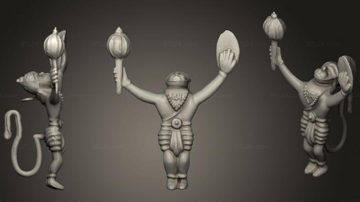 Figurines simple (Lord Hanuman, STKPR_0813) 3D models for cnc